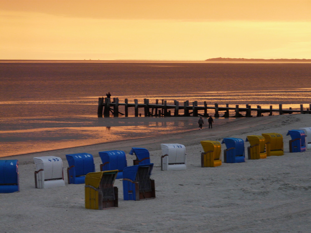 Sonnenuntergang über der Nordsee