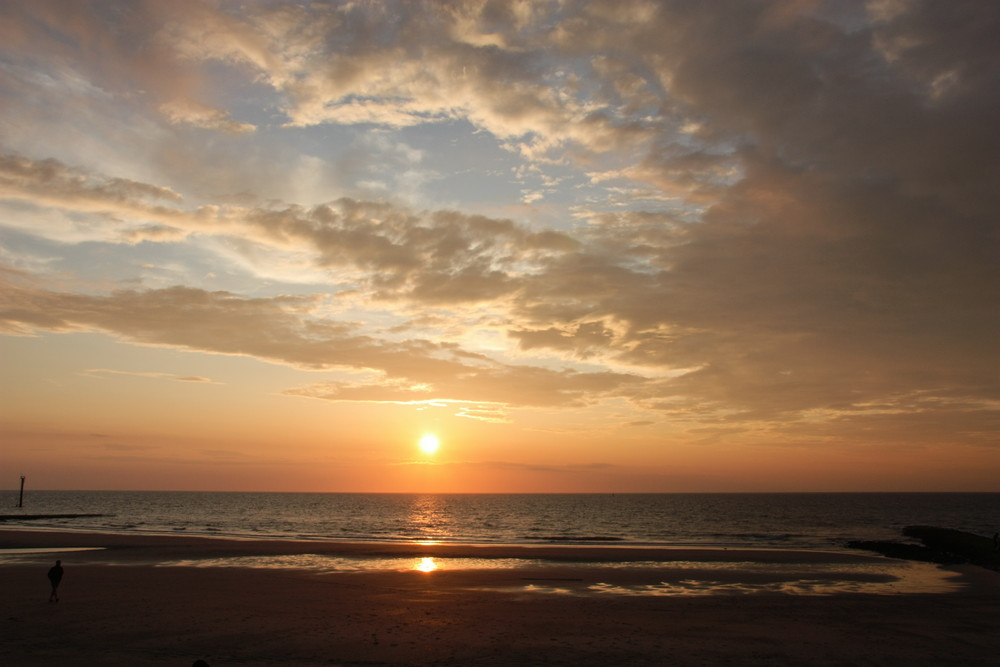 Sonnenuntergang über der Nordsee