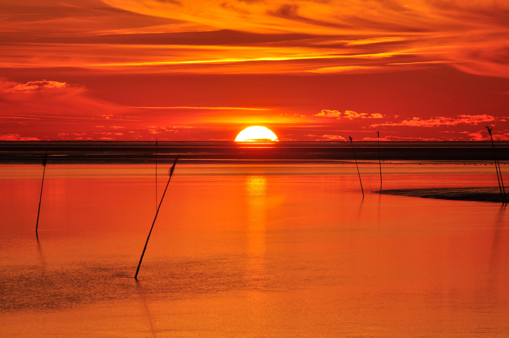 Sonnenuntergang über der Nordsee