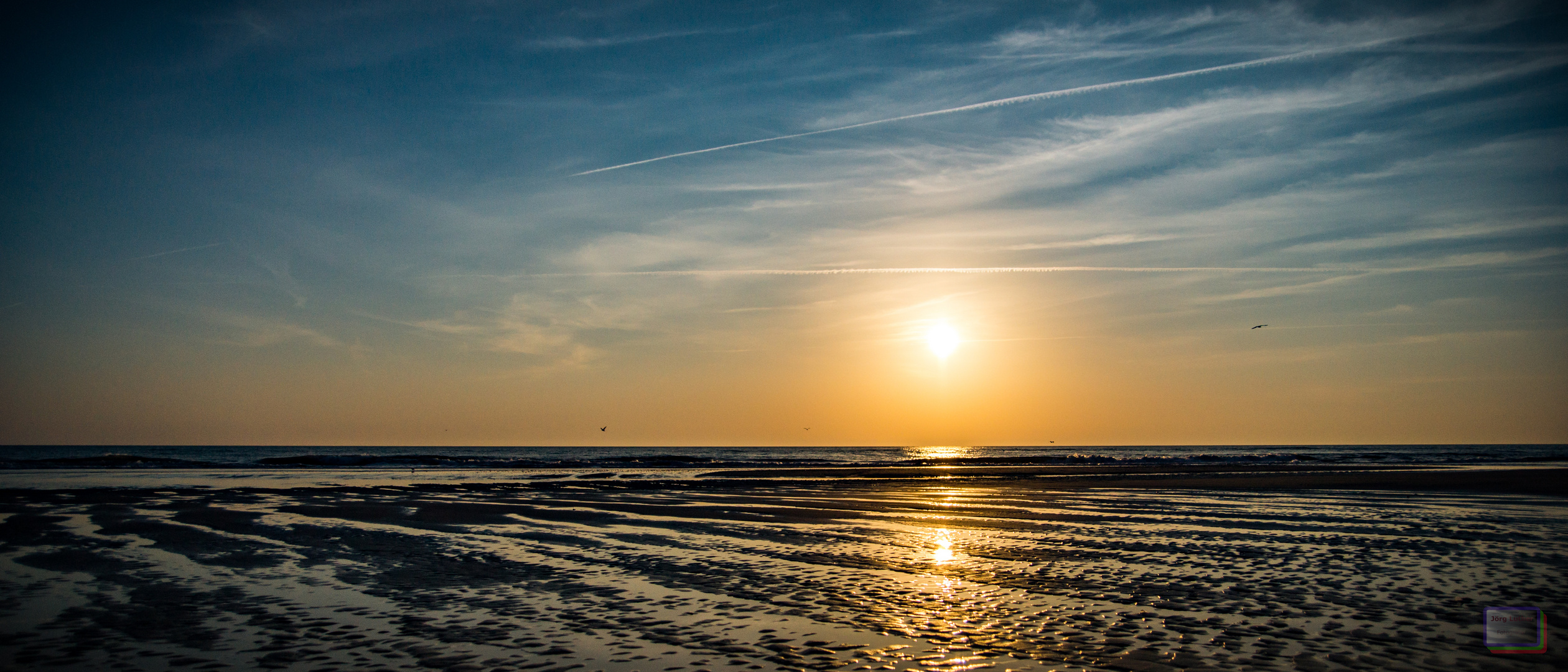 Sonnenuntergang über der Nordsee