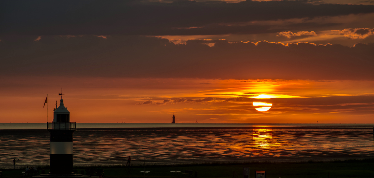 Sonnenuntergang über der Nordsee