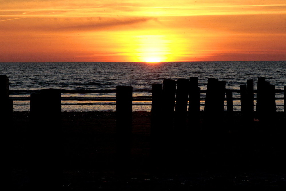 Sonnenuntergang über der Nordsee