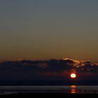 Sonnenuntergang über der Nordsee in Emmerlev Klev/DK 