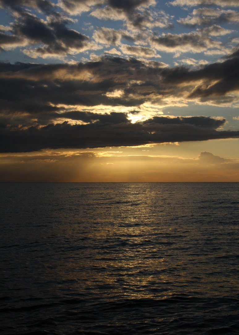 Sonnenuntergang über der Ostsee