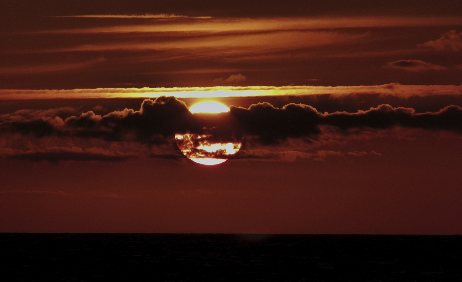 Sonnenuntergang über der Ostsee