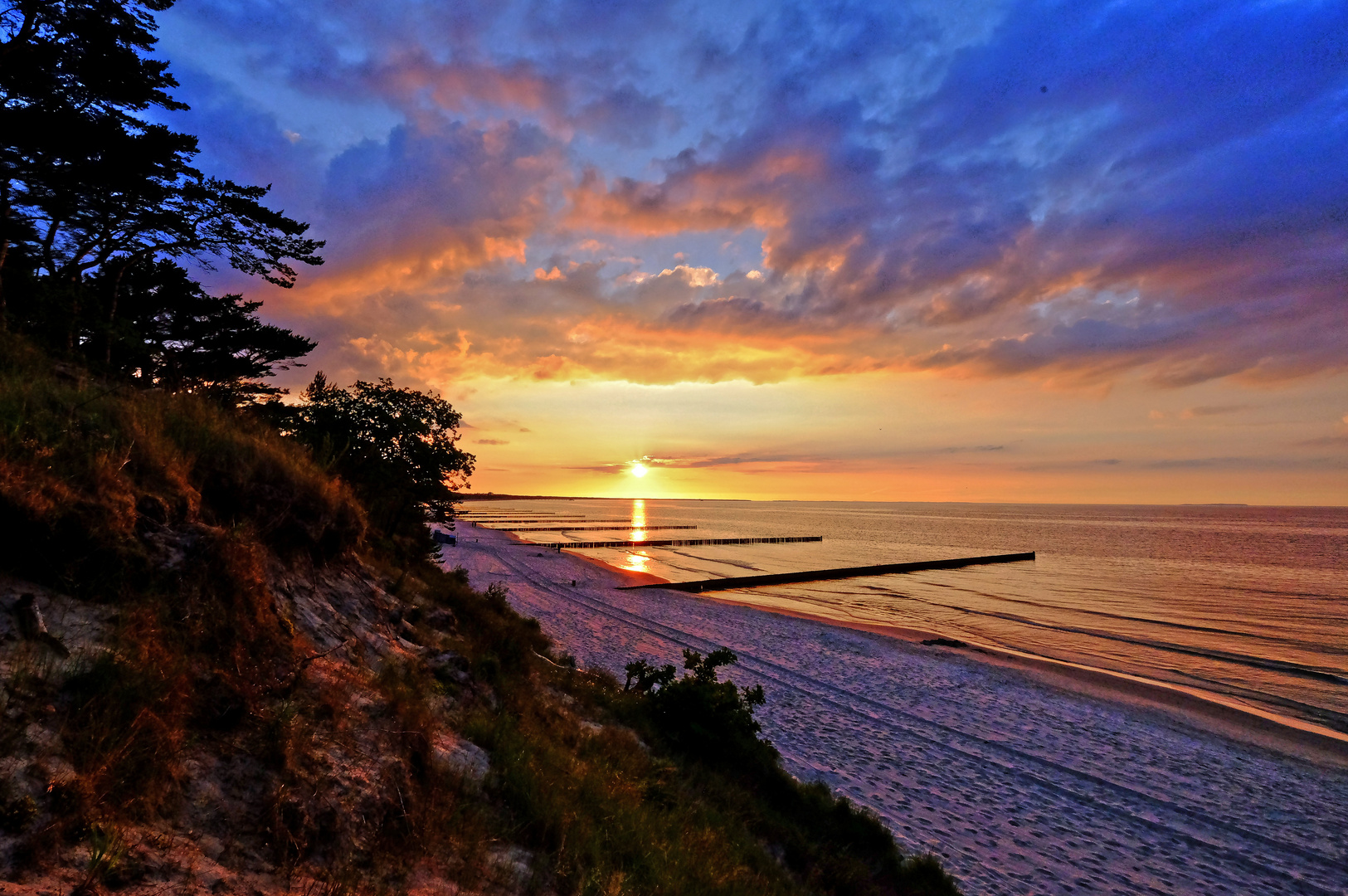 Sonnenuntergang über der Ostsee