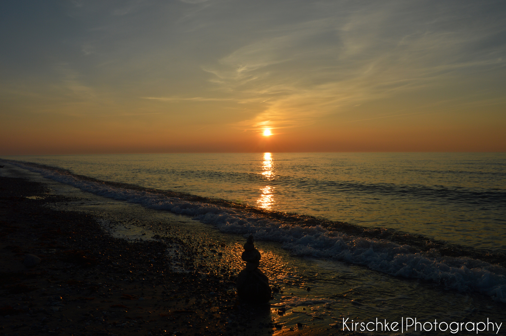 Sonnenuntergang über der Ostsee