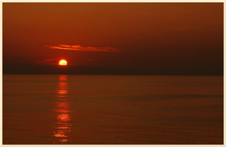 Sonnenuntergang über der Ostsee