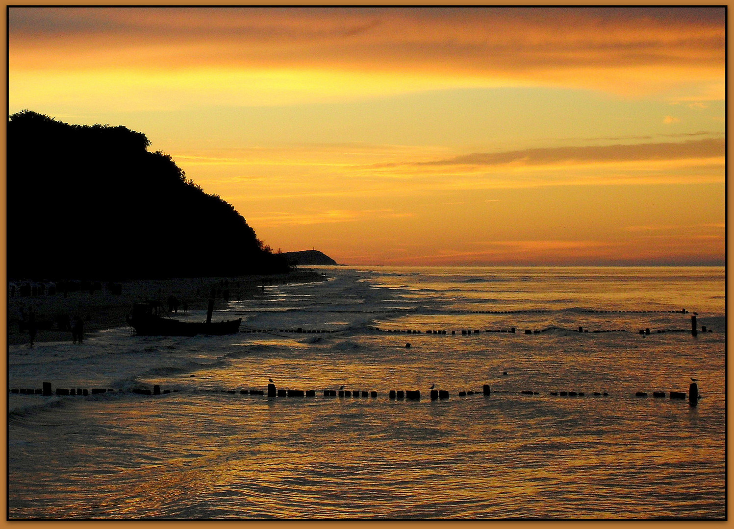 Sonnenuntergang über der Ostsee bei Usedom