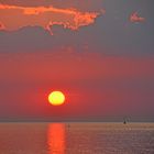 Sonnenuntergang über der Ostsee vor Warnemünde (2)