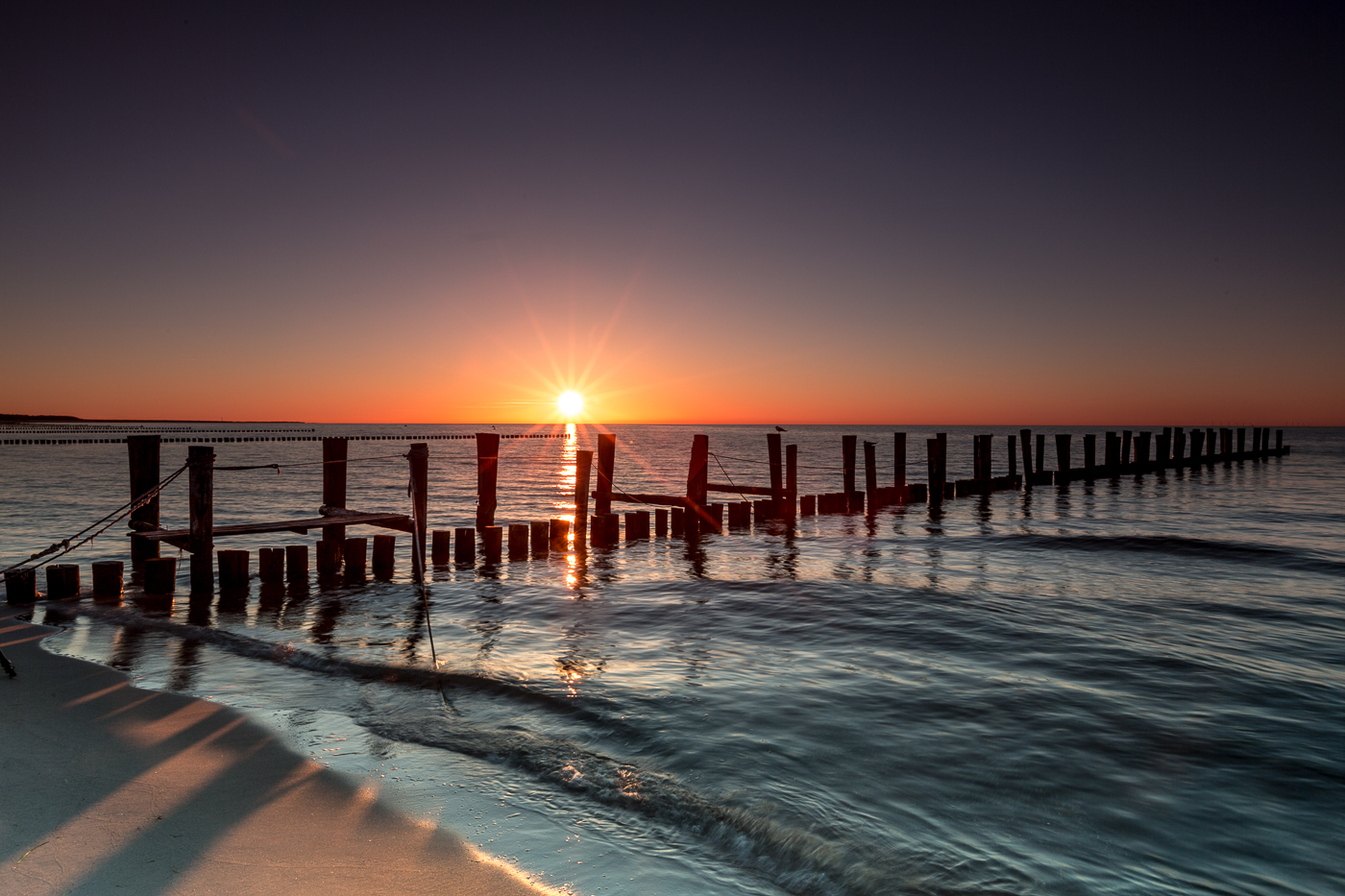 Sonnenuntergang über der Ostsee (Zingst)