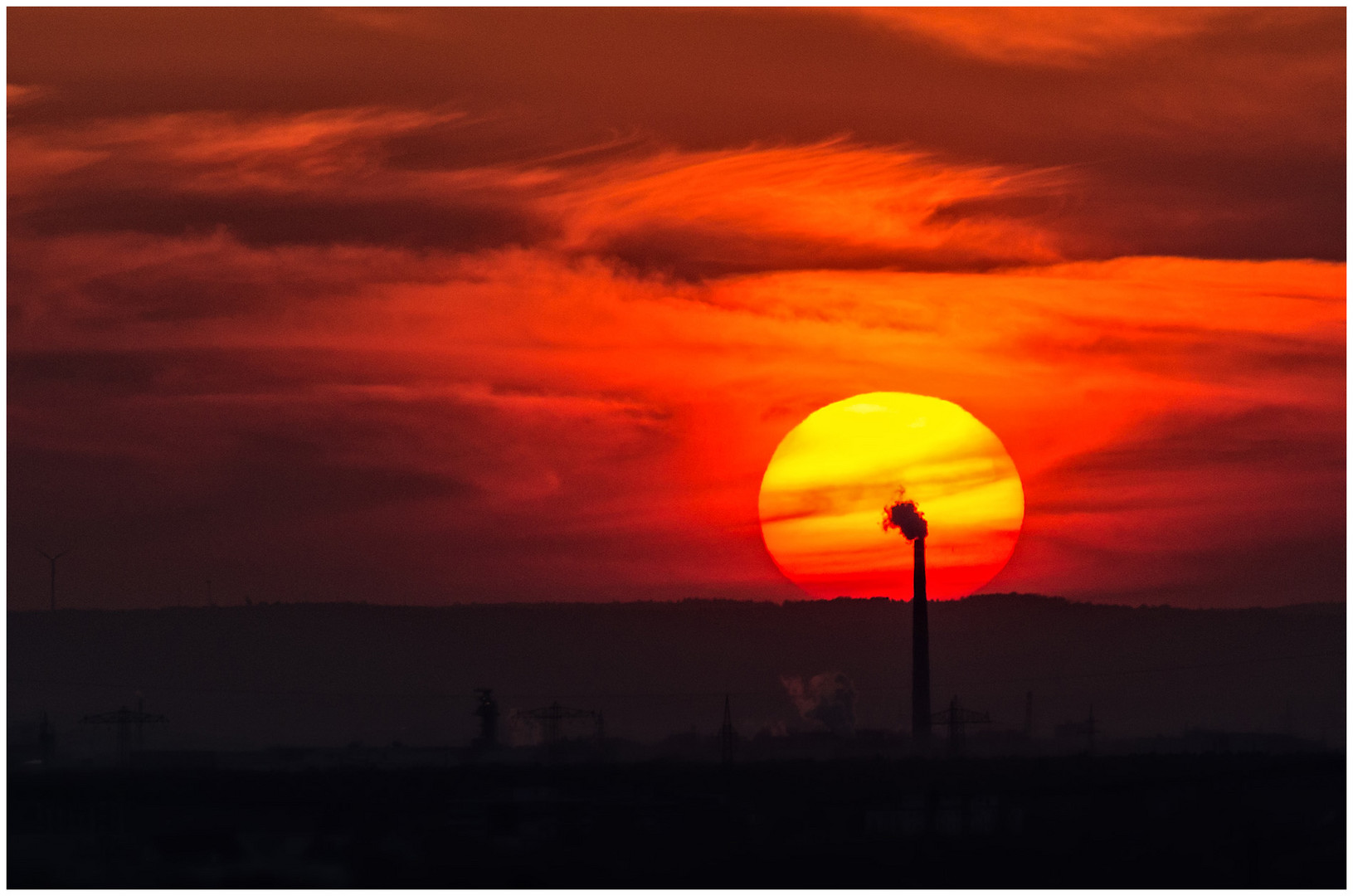 Sonnenuntergang über der Pfalz