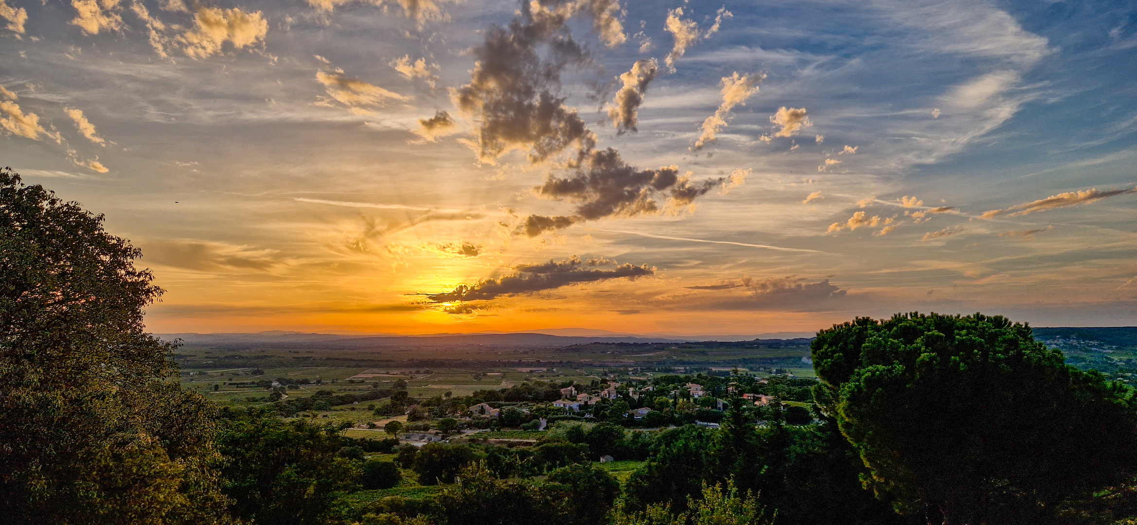 Sonnenuntergang über der Provence