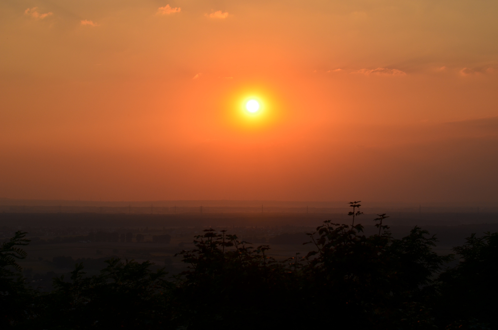 Sonnenuntergang über der Rheinebene (2)