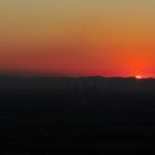 Sonnenuntergang über der Rheinebene