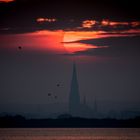 Sonnenuntergang über der Schlei