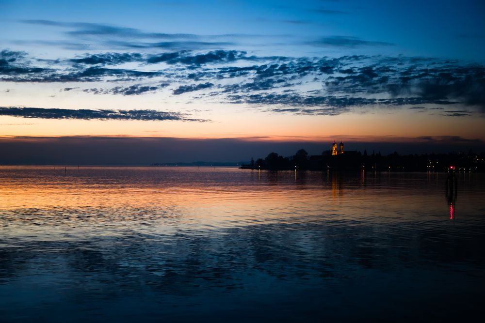 Sonnenuntergang über der Schlosskirche