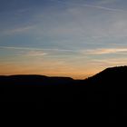 Sonnenuntergang über der Schwäbischen Alb