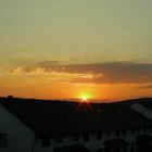 Sonnenuntergang über der Schweiz