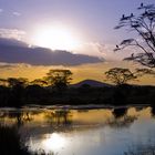 Sonnenuntergang über der Serengeti - wo auch sonst