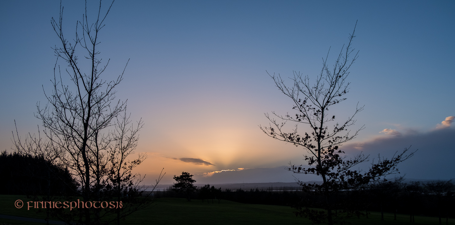 Sonnenuntergang über der Shannon