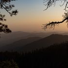 Sonnenuntergang über der Sierra Nevada