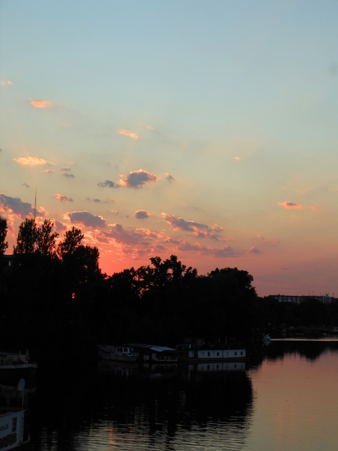 Sonnenuntergang über der Spree