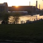 Sonnenuntergang über der Spree