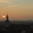 Sonnenuntergang über der Stadt