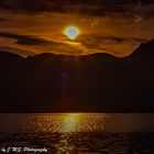 Sonnenuntergang über der Stockhornkette am Thunersee