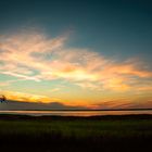 Sonnenuntergang über der Vorpommerschen Boddenlandschaft