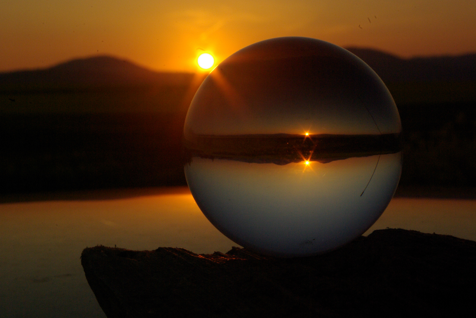 Sonnenuntergang über der Vulkaneifel