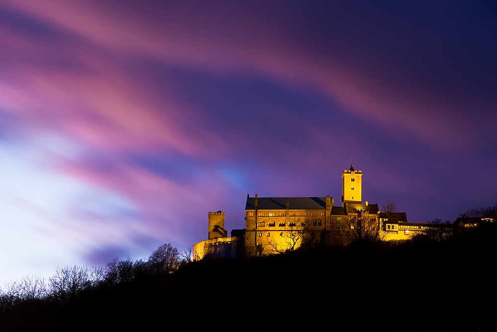 Sonnenuntergang über der Wartburg