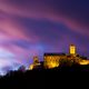 Sonnenuntergang ber der Wartburg