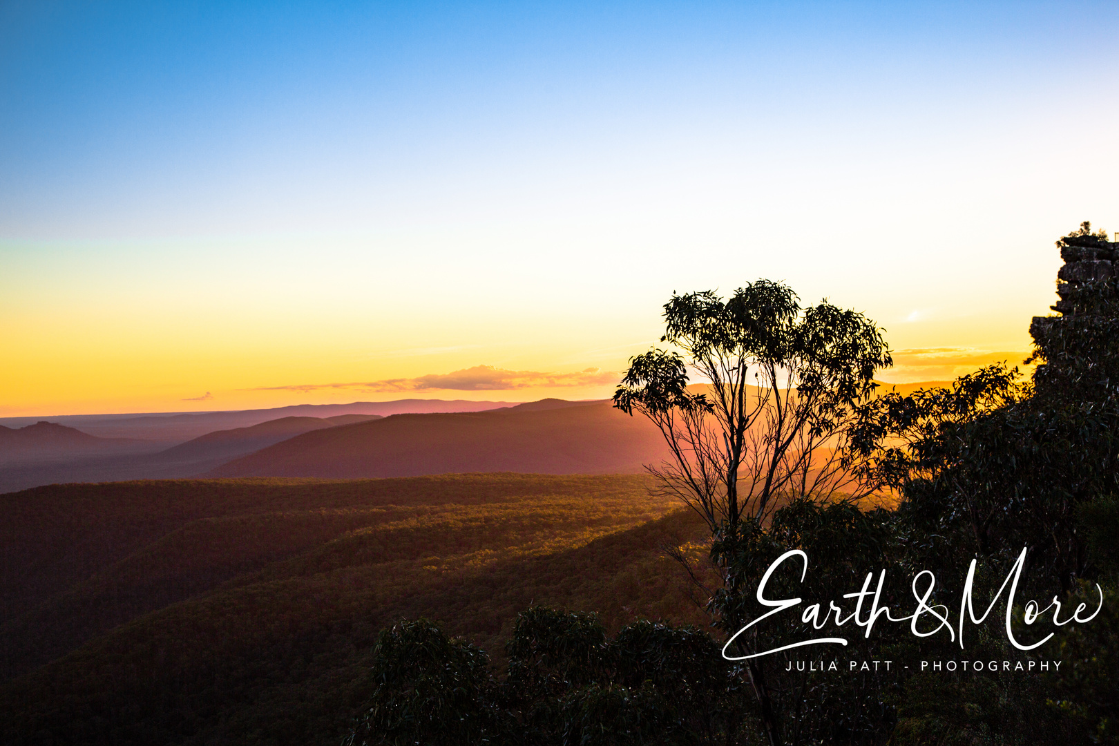 Sonnenuntergang über der Weite Australiens