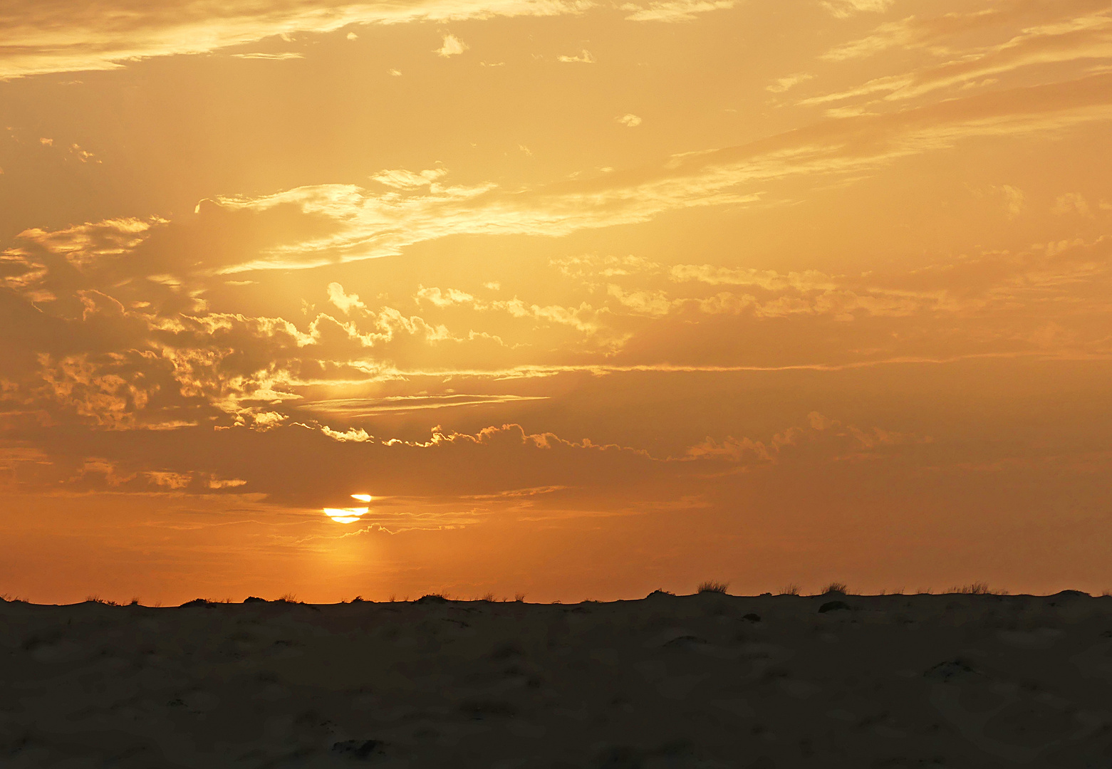 Sonnenuntergang über der Wüste