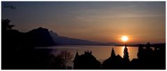 Sonnenuntergang über der Zentralschweiz