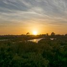 Sonnenuntergang über die Saline