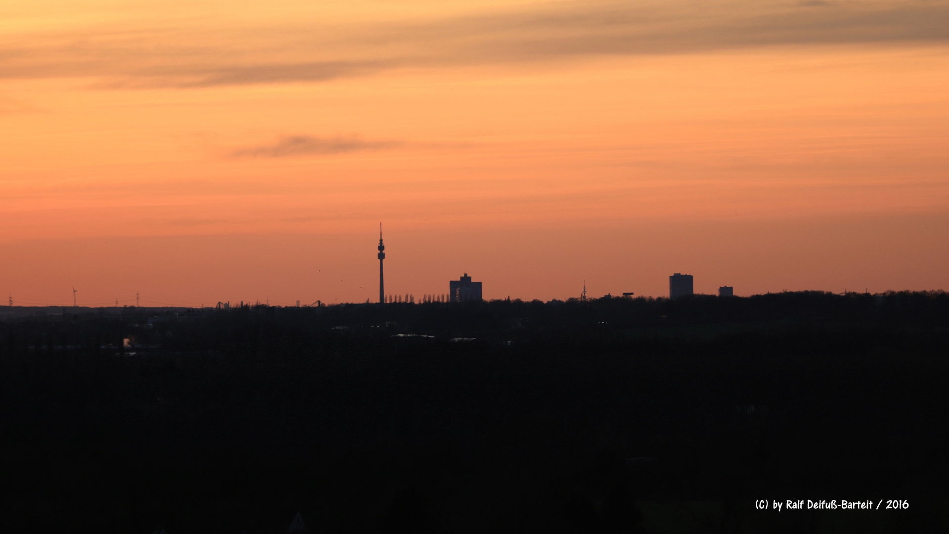 Sonnenuntergang über Dortmund