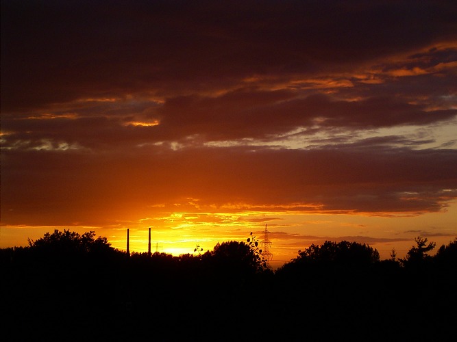 Sonnenuntergang über Dortmund von Frank Briest