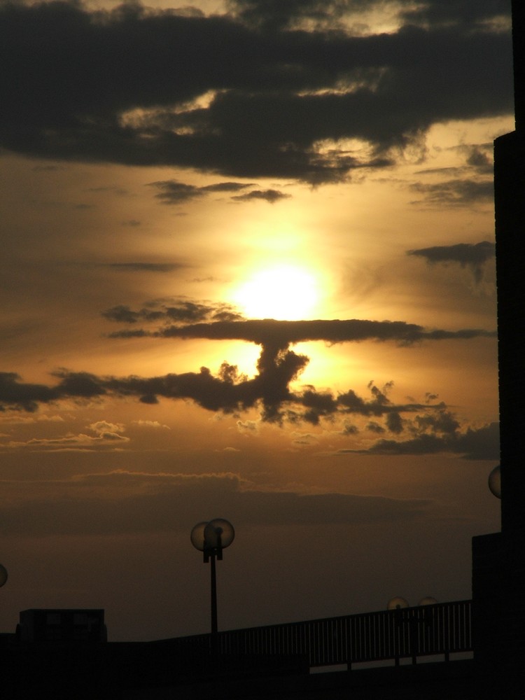 Sonnenuntergang über Düsseldorf