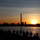 Sonnenuntergang über Düsseldorf