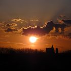 Sonnenuntergang über Düsseldorf