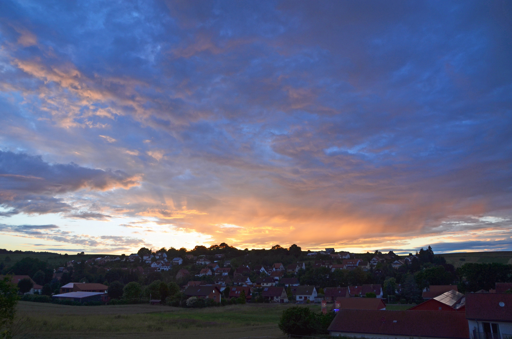 Sonnenuntergang über Ebergötzen