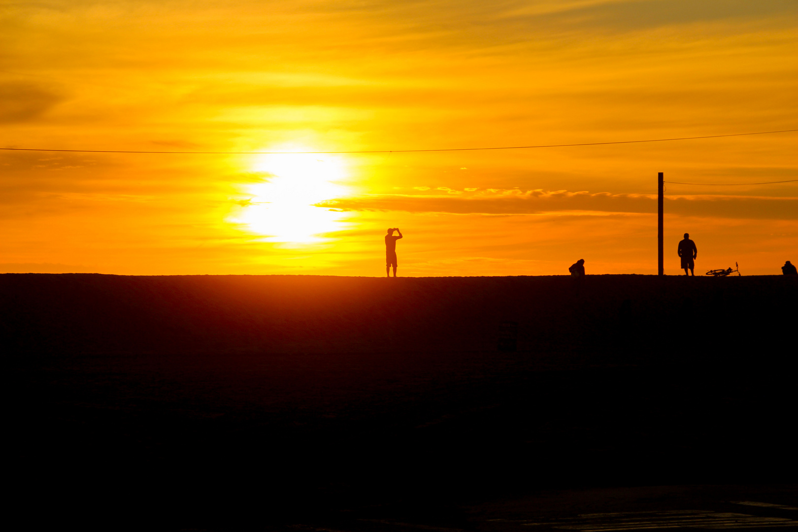 Sonnenuntergang über einer Düne