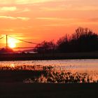 Sonnenuntergang über Emmerich am Rhein