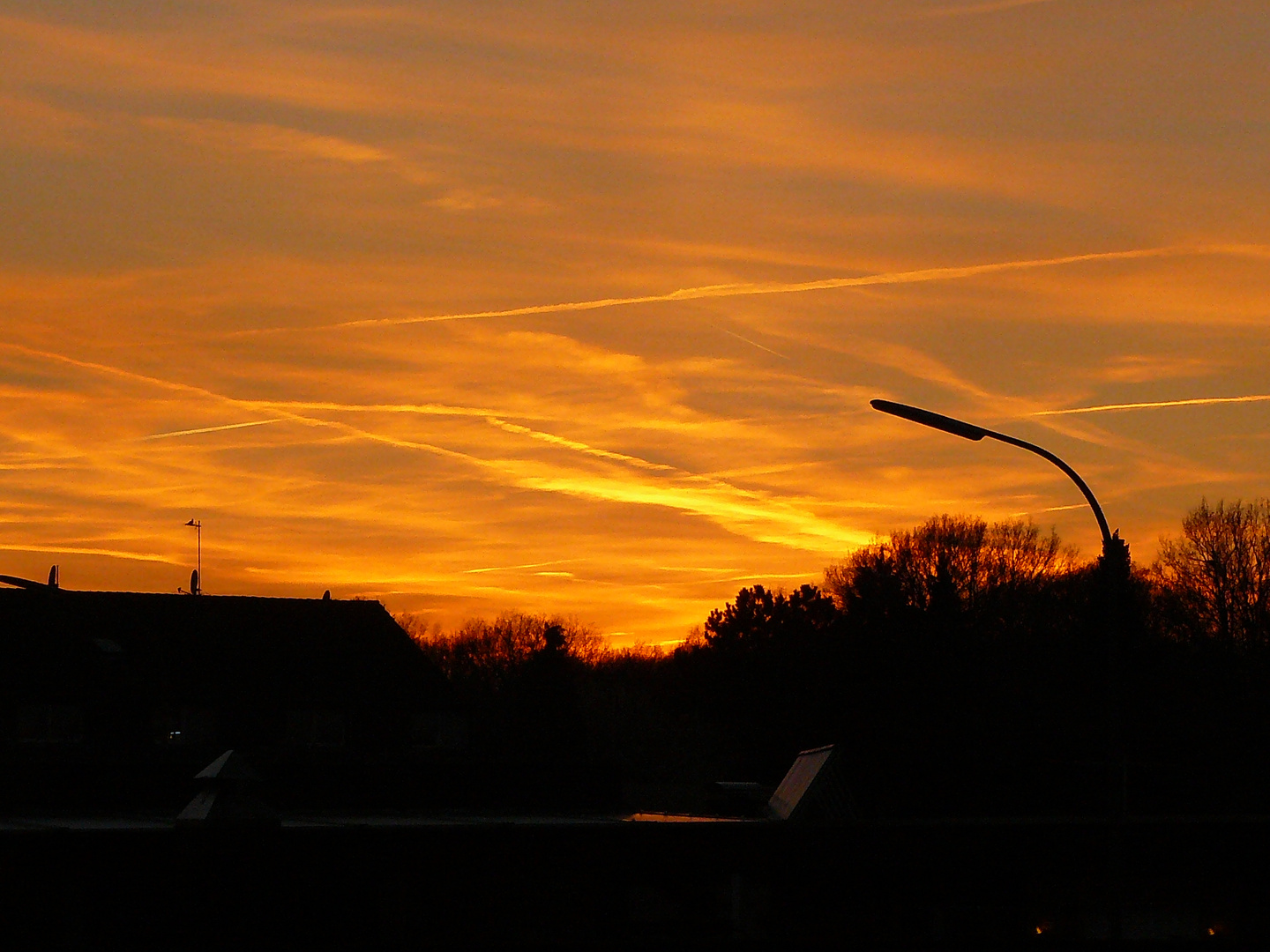 Sonnenuntergang über Erkelenz