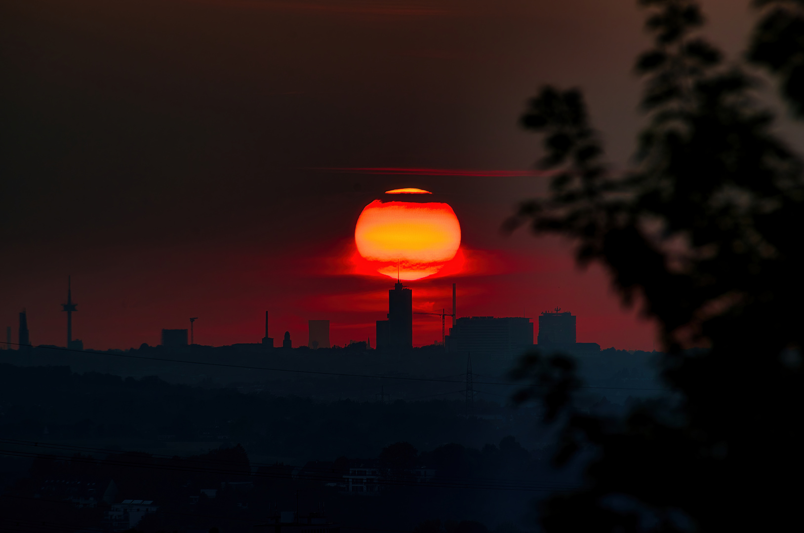 Sonnenuntergang über Essen