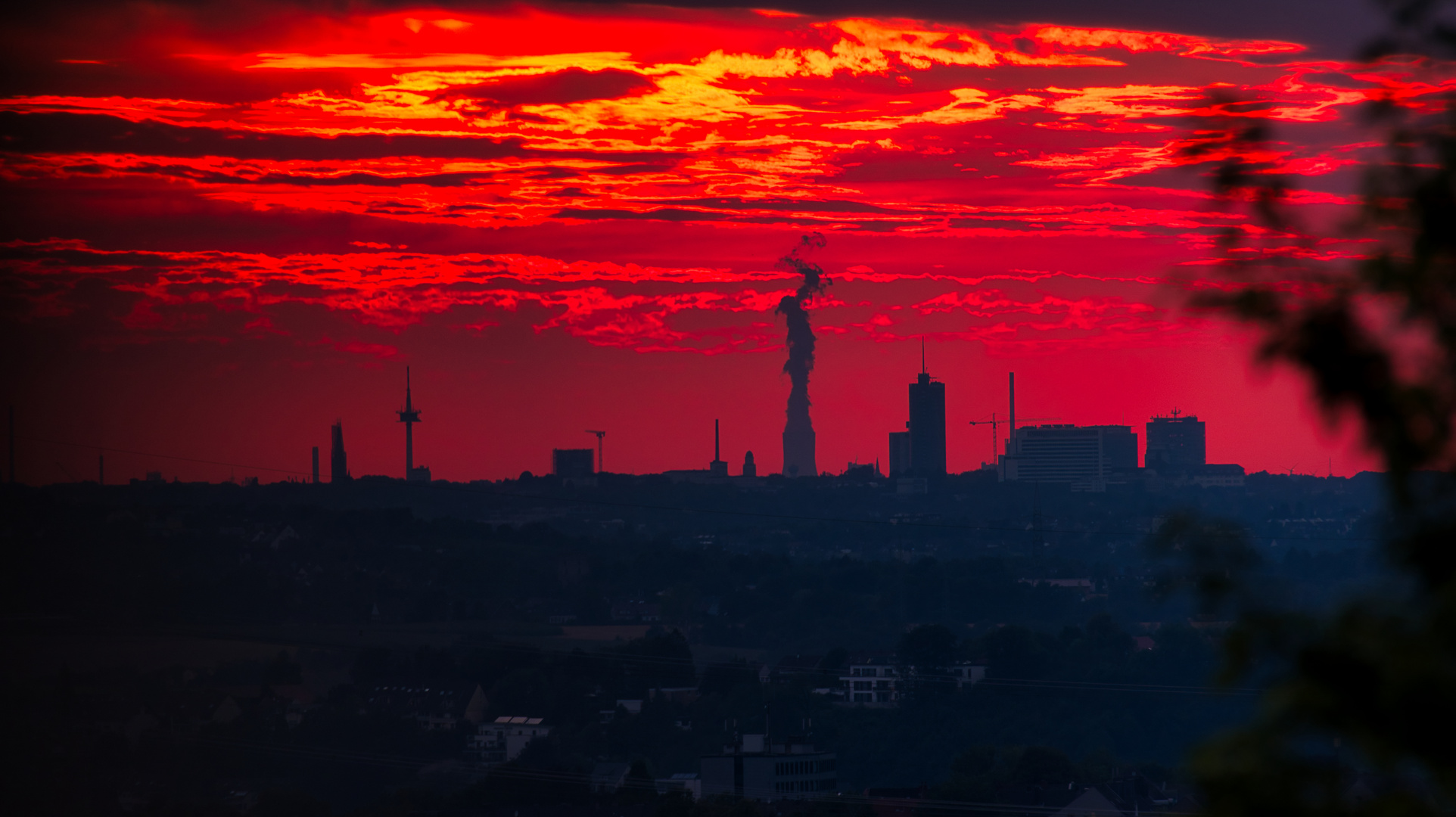 Sonnenuntergang über Essen