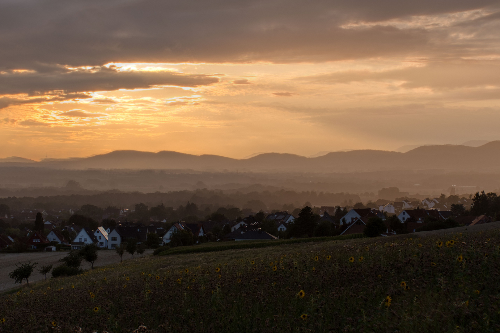 Sonnenuntergang über Fischbeck